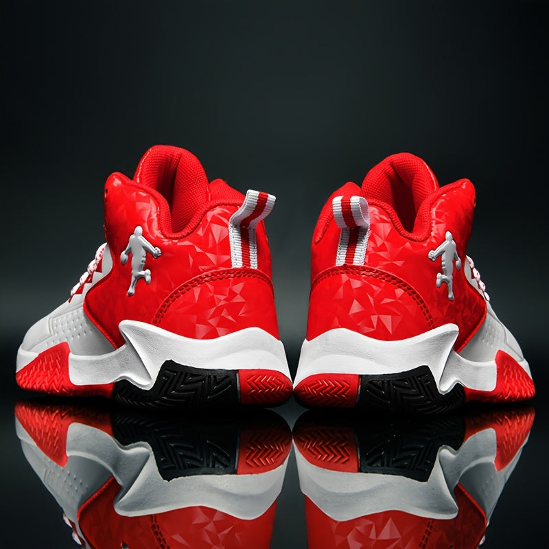 Boys Basketball Shoes Lightweight Solid Color Low Top TPR Sole