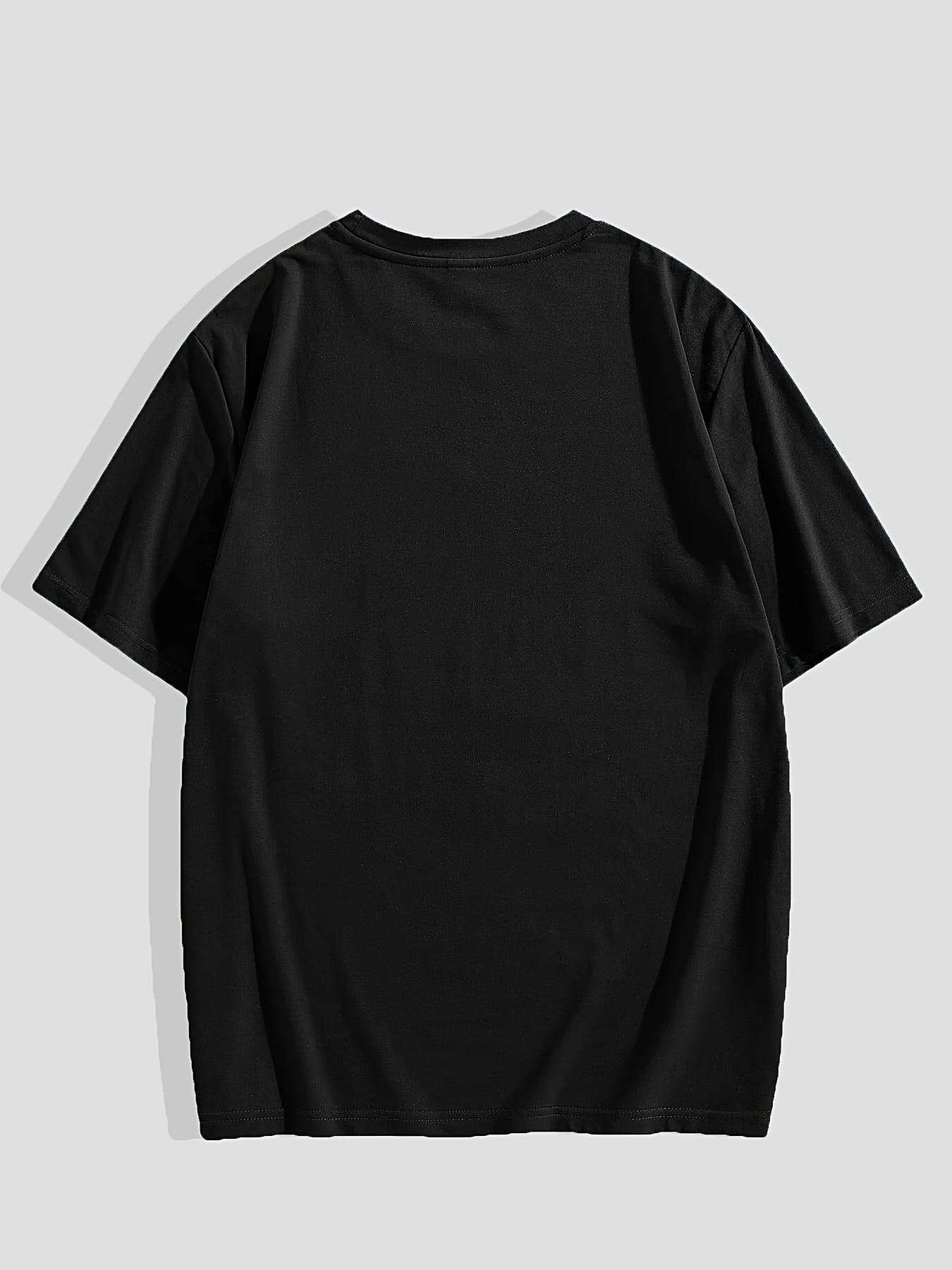 Camiseta gráfica gótica para hombre de manga corta, cuello redondo, poliéster, ropa urbana para primavera y otoño