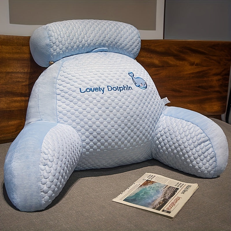 Cojín de maternidad con soporte ajustable para la cintura, almohada grande para respaldo para lectura y relajación