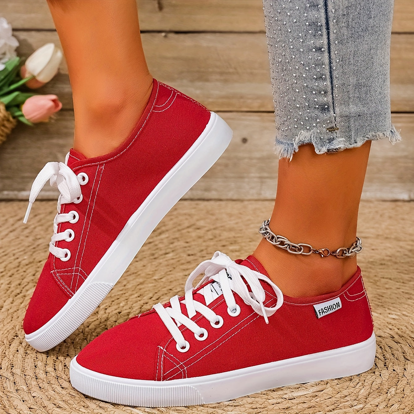 Women's Lightweight White Sneakers with Breathable Soft Sole for Casual Wear