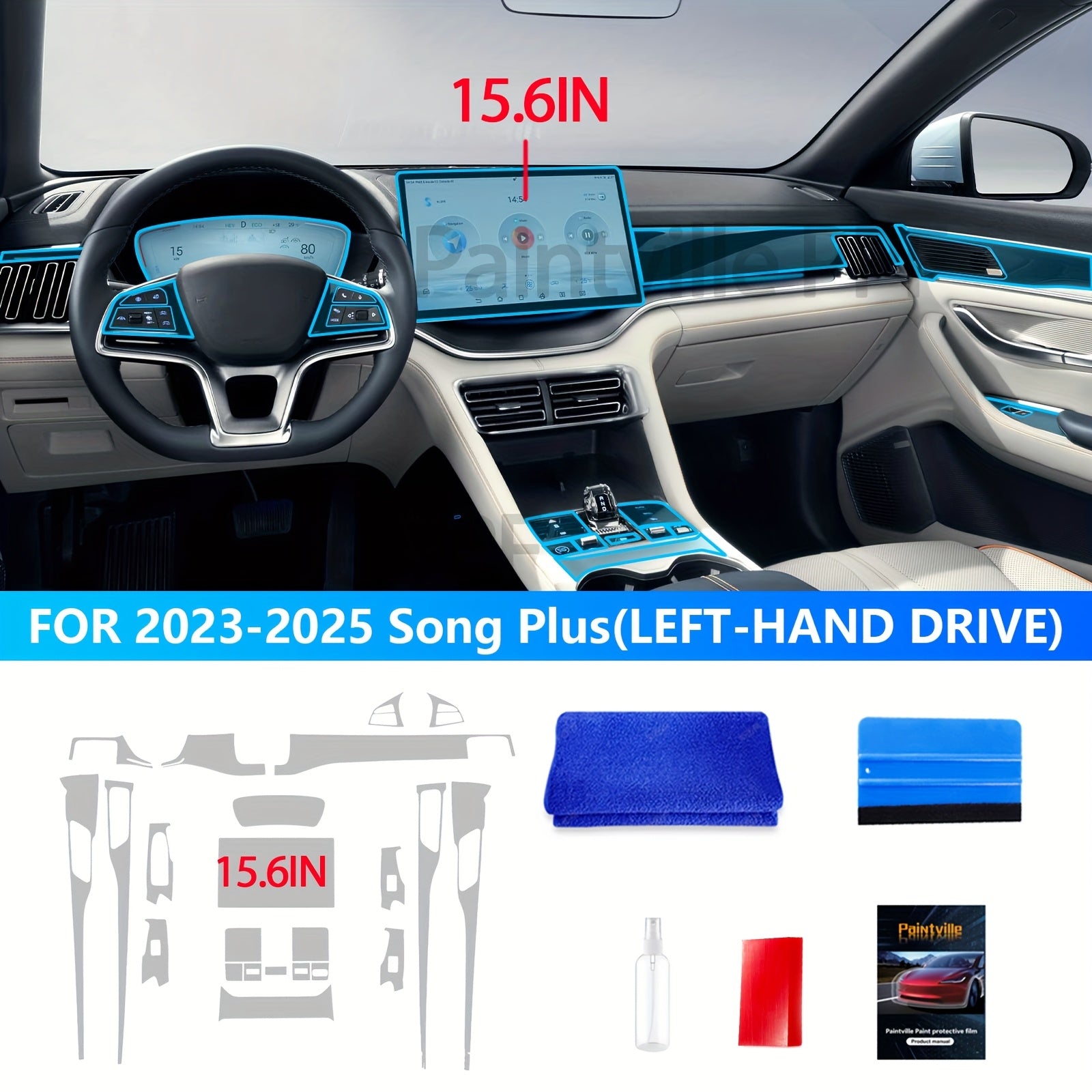 Universal TPU Navigation Screen Film Glossy Scratch-Resistant Easy Install