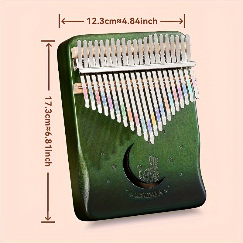 21-Tonli Thumb Piano Kalimba boshlovchilar uchun qizlar uchun aralash rangli musiqa asbobi sovgʻa