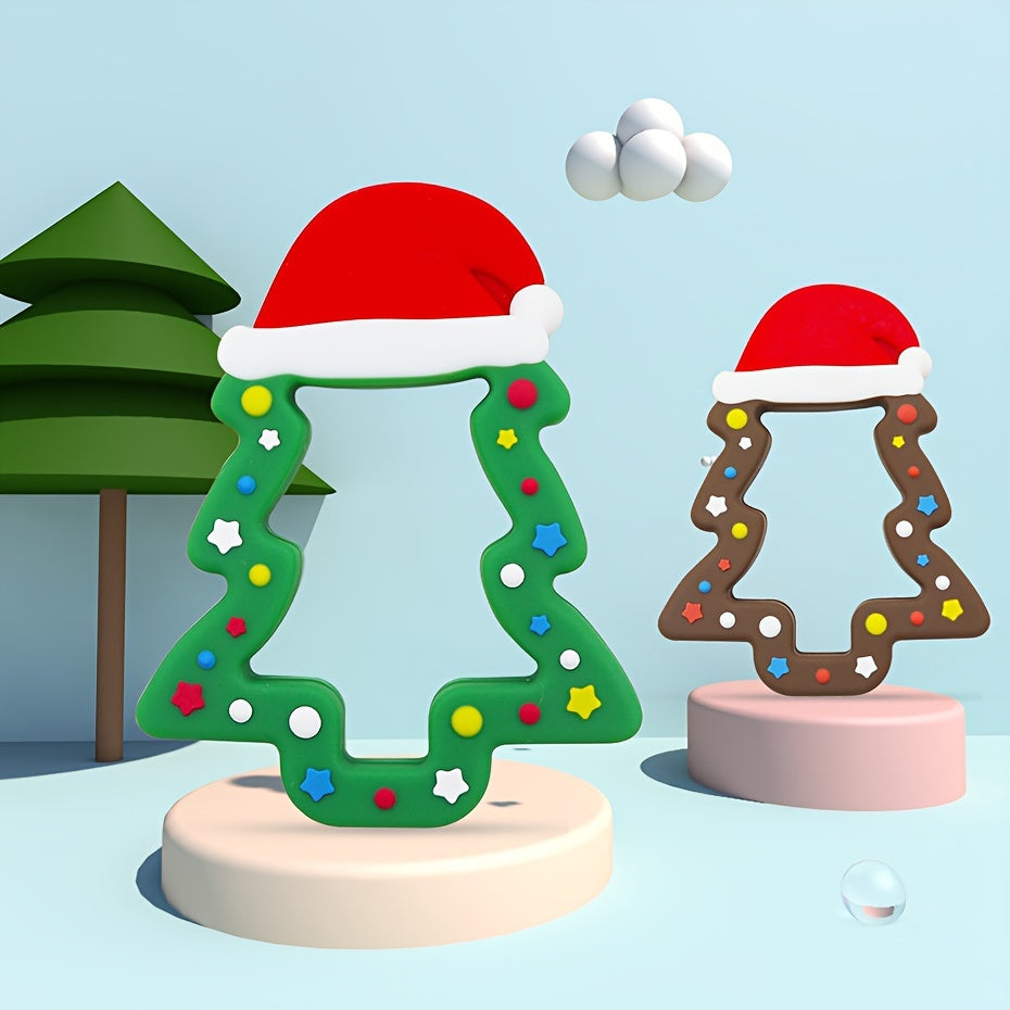 Kids Christmas Tree Teether Food-Grade Silicone Holiday Gift