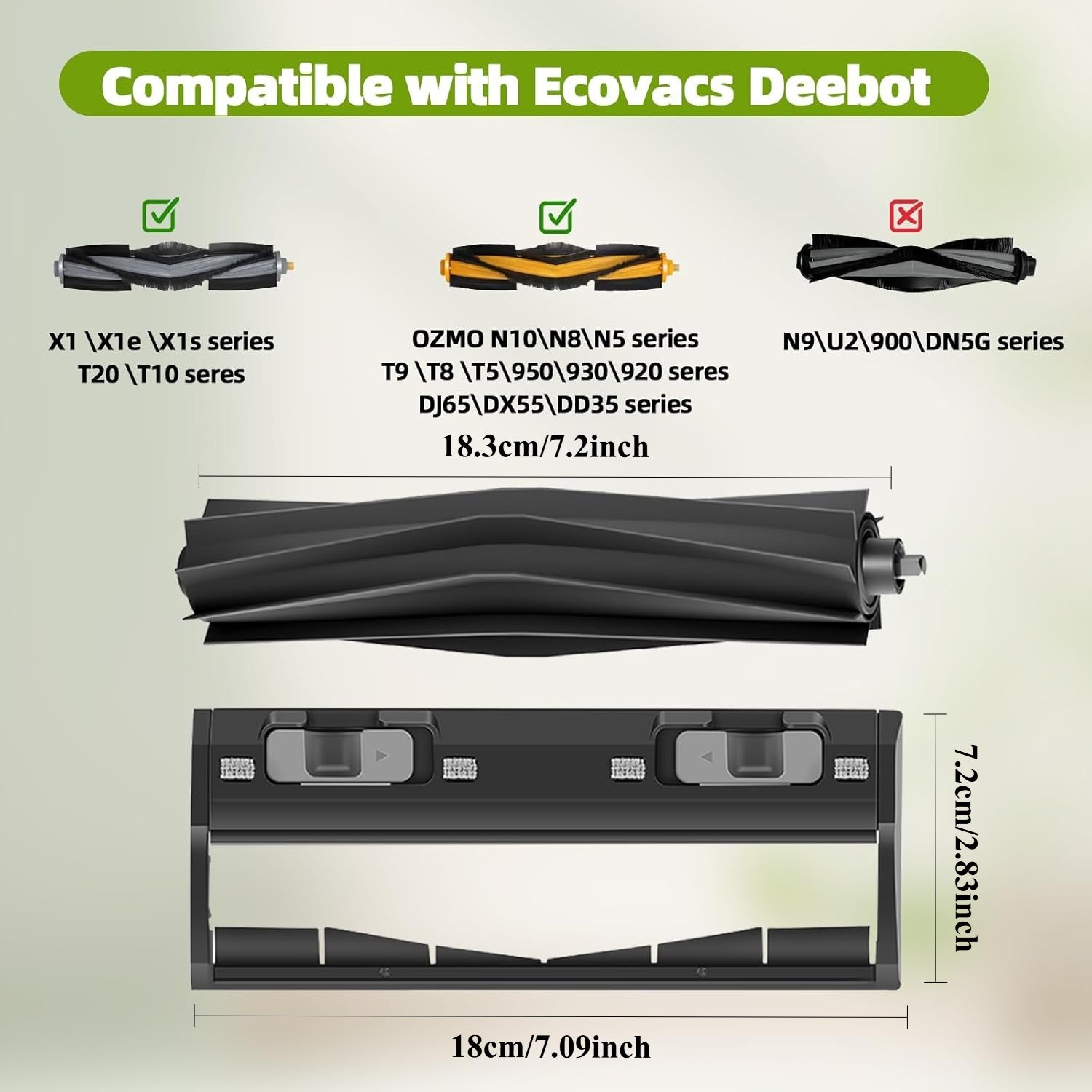 1 Кисть для клея, 1 крышка и 1 щетка для чистки для Ecovacs Sweeping Robot X1 X1S T10 T20 Series