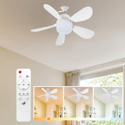 40.13cm Large Ceiling Fan with Remote 3 Speed Brightness LED Light for Bedroom
