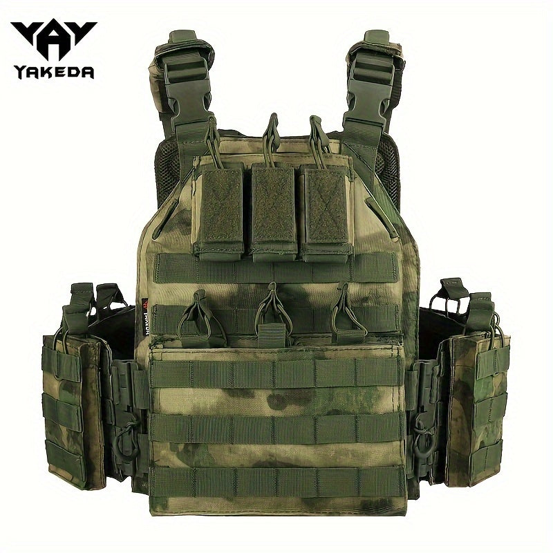 Men's Outdoor Training Vest with Quick Release Molle System Black