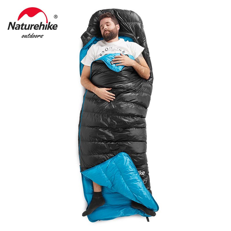 Naturehike Ultra-Light Goose Down Sleeping Bags qishki lagerda eng yuqori qulaylikni ta'minlaydi.