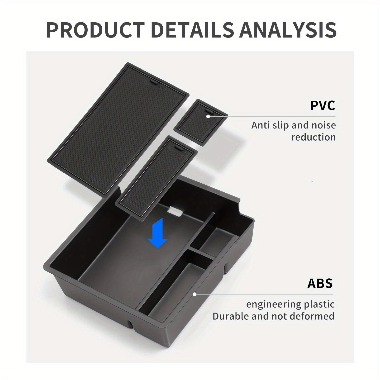 Car Center Console Armrest Storage Box ABS Organizer for OMODA 5