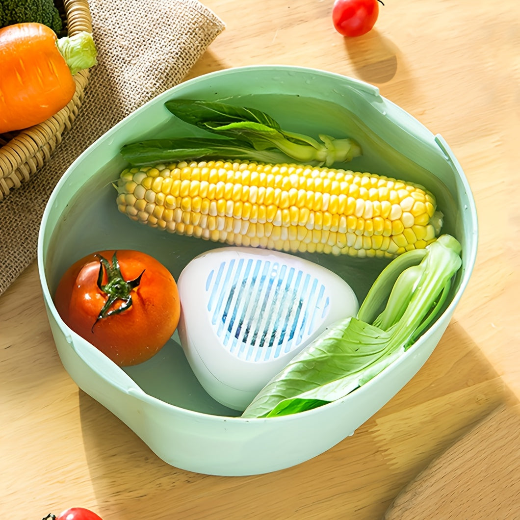 USB bilan qayta to'ldiriladigan portativ simsiz oziq-ovqat tozalash qurilmasi, meva va sabzavotlarni tozalash, pestitsid qoldiqlarini olib tashlash va sterilizatsiya qilish uchun. Magnit bilan quvvatlantirish va taymer funksiyasiga ega.