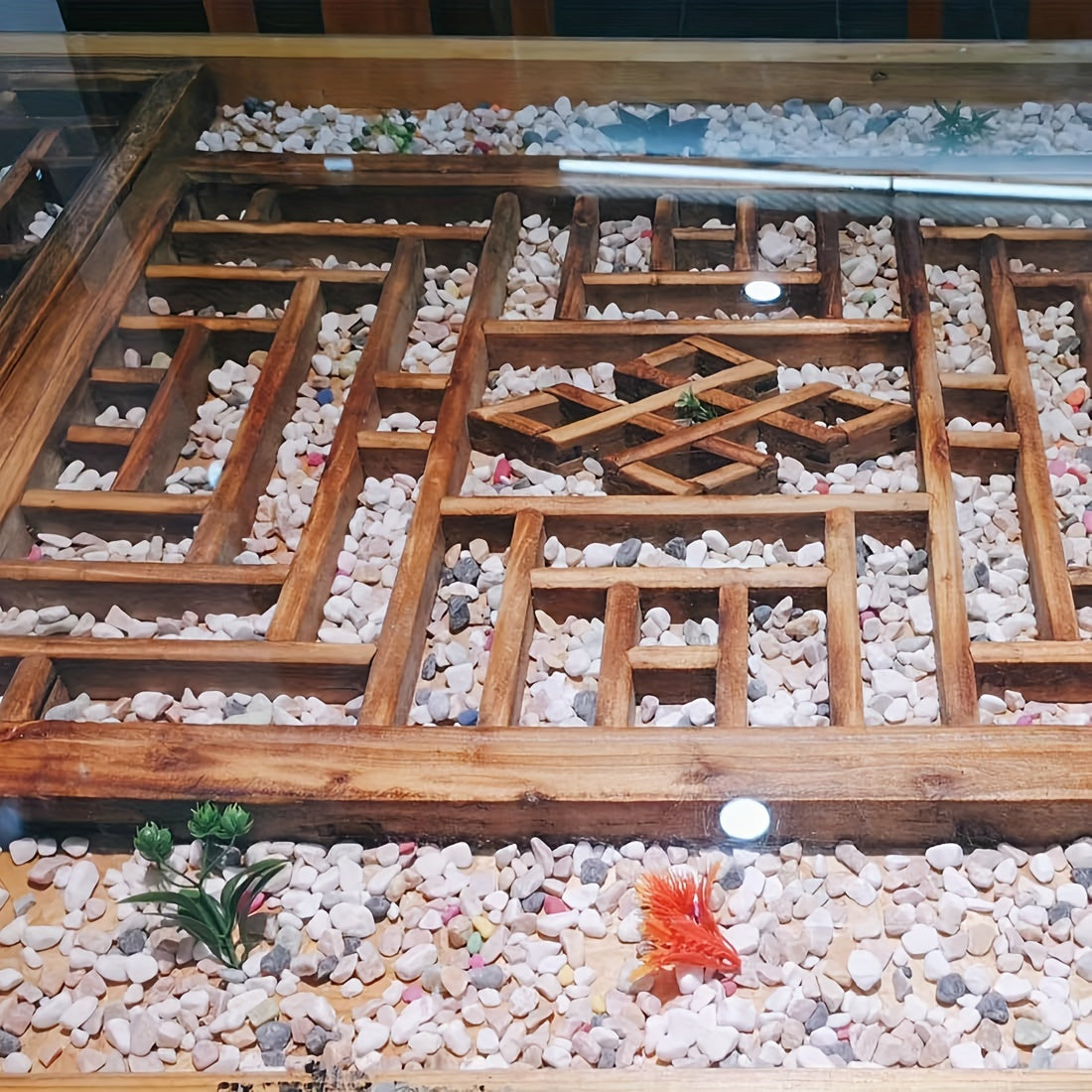 Green Crystal Pebbles for Landscaping Aquarium Gravel Home Decoration 1LB 450g