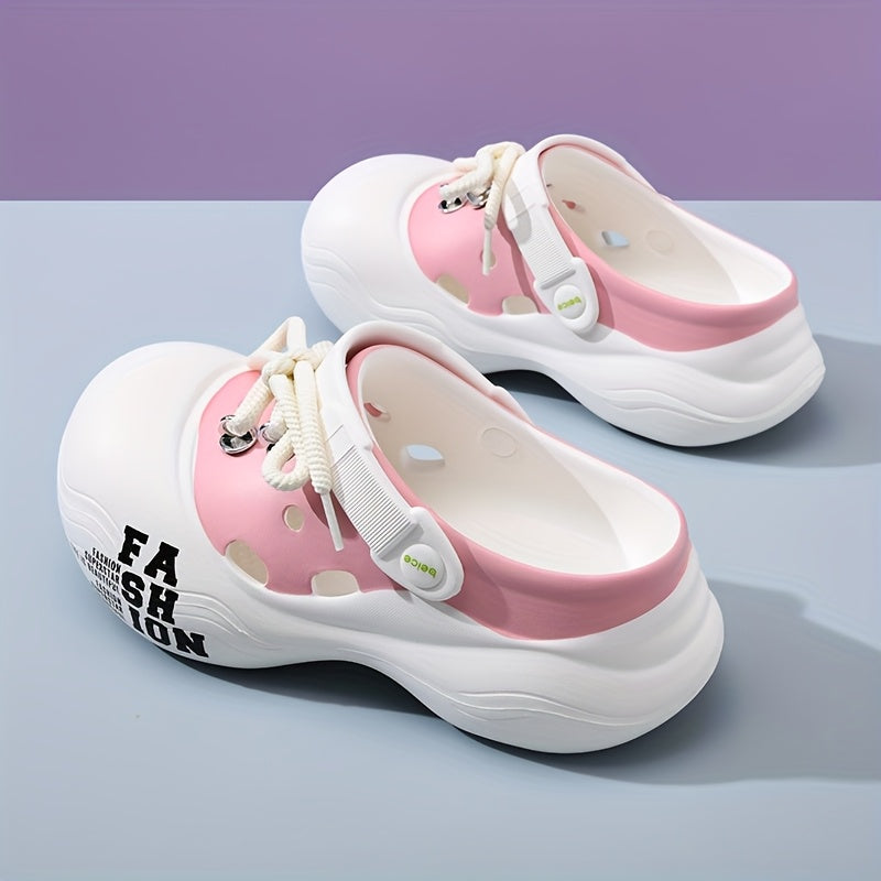 Women's EVA Platform Clogs Breathable Summer Beach Garden Shoes