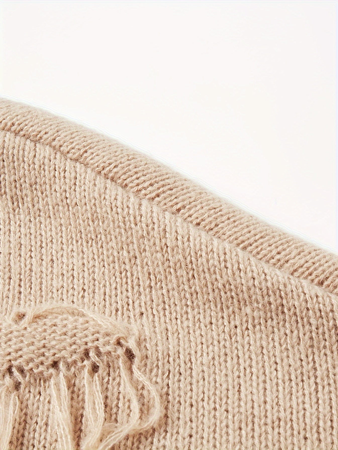 Men's Knit Sweater Long Sleeve Crew Neck Casual Fall Winter Solid Polyester Distressed