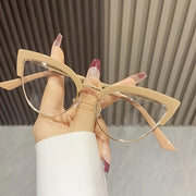 Женские ретро-очки-кот глаз с леопардовым принтом для работы за компьютером
