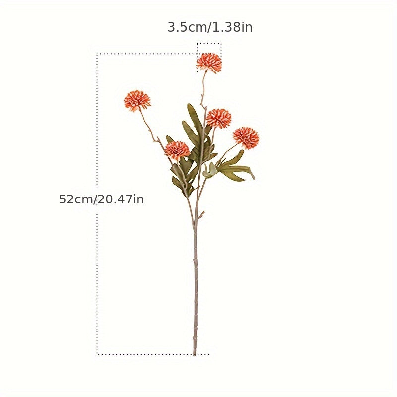 European-Style Artificial Dandelion Flower Decoration with Colorful Flowers
