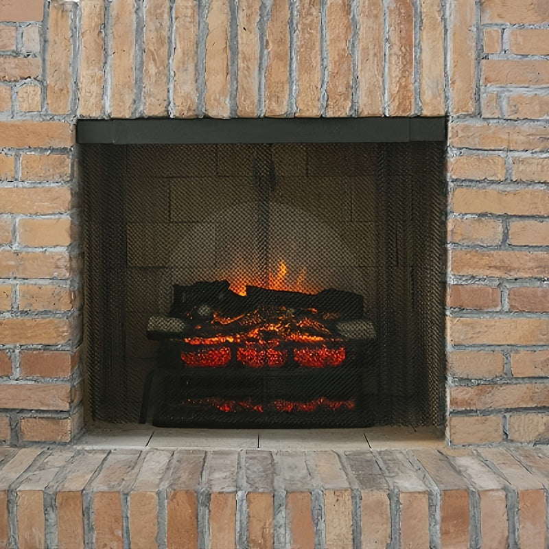 2 dona Kamin to'shagi uchun teshikli ekran, og'ir yuklamali olov ekran asbobi, gilam himoyachisi