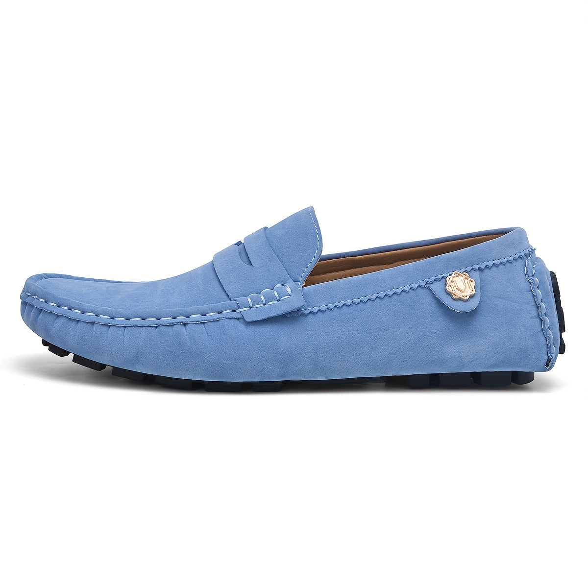 Men's Casual Loafers Microfiber Synthetic Leather Non-Slip Rubber Sole All-Season