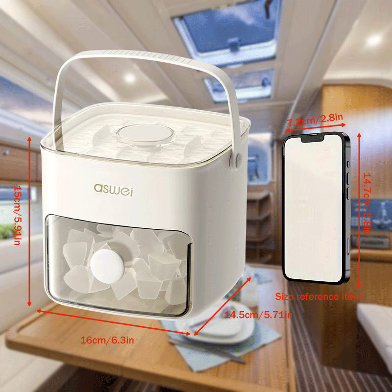 Manual Ice Maker Kit Square Ice Cube Tray Large Capacity Durable