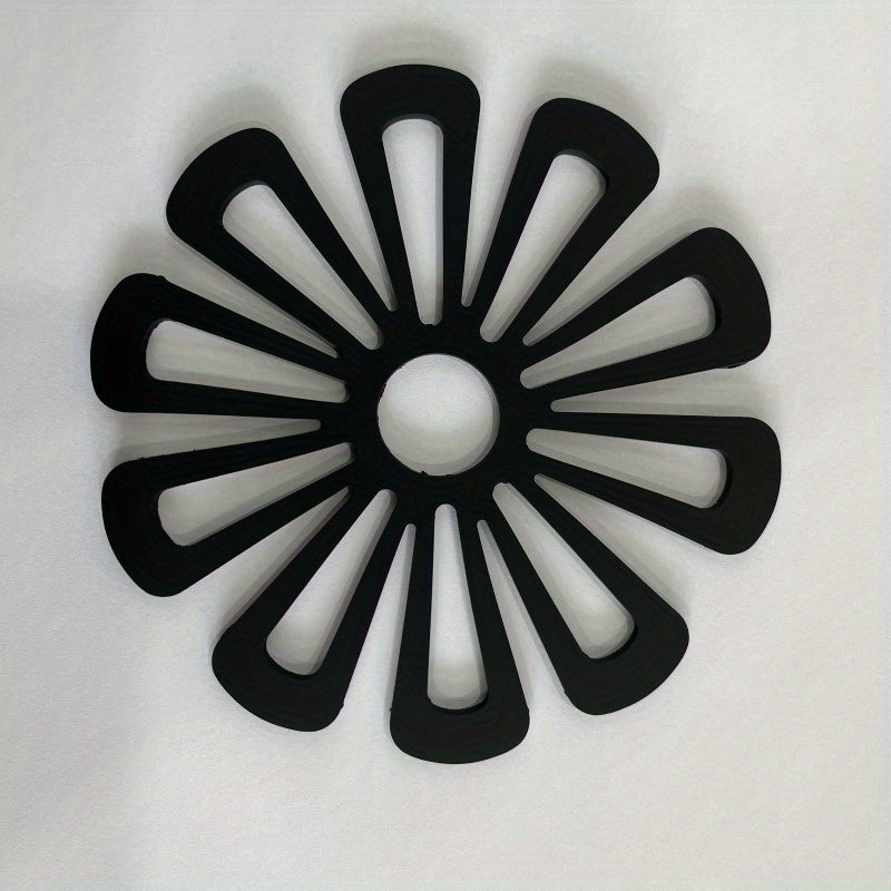 1 dona Qalin Issiqlikka Bardoshli Stol Qopqog'i, Nordik Choy Qopqog'i, Naqshli Silikon, 6.22"x6.22"
