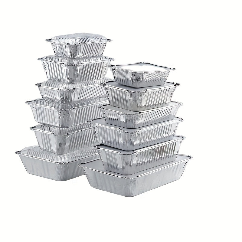 50 Pack Aluminum Foil Steam Table Pans Deep Food Storage and Prep