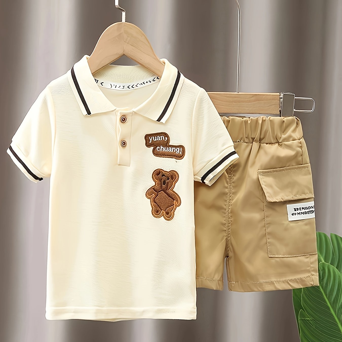 Kids Summer Clothes Set with Cartoon T-Shirt and Shorts for Toddlers Boys and Girls