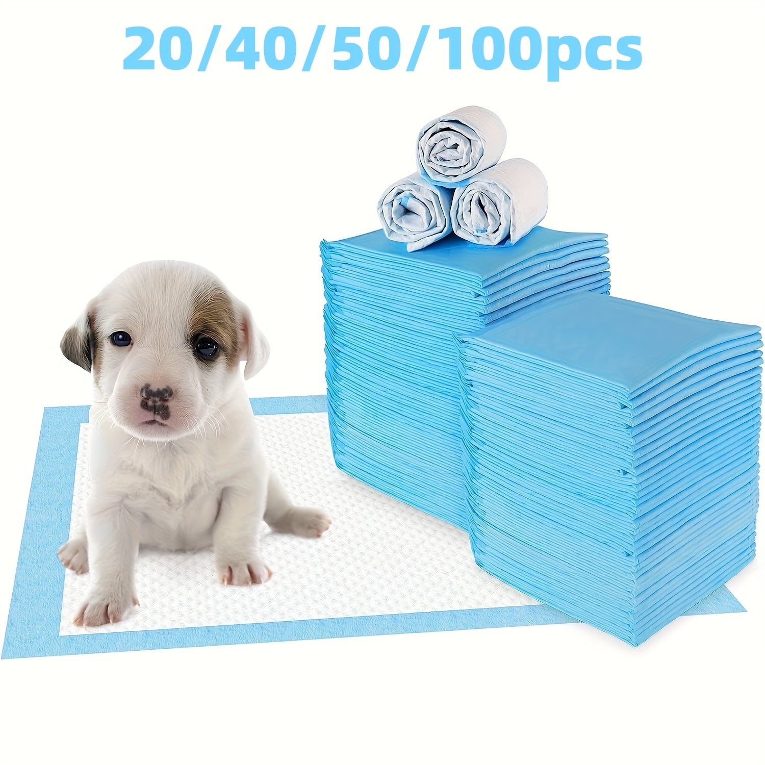 Disposable Dog Pee Pads High Absorbency Leak-Proof for Potty Training 20 40 50 100pcs