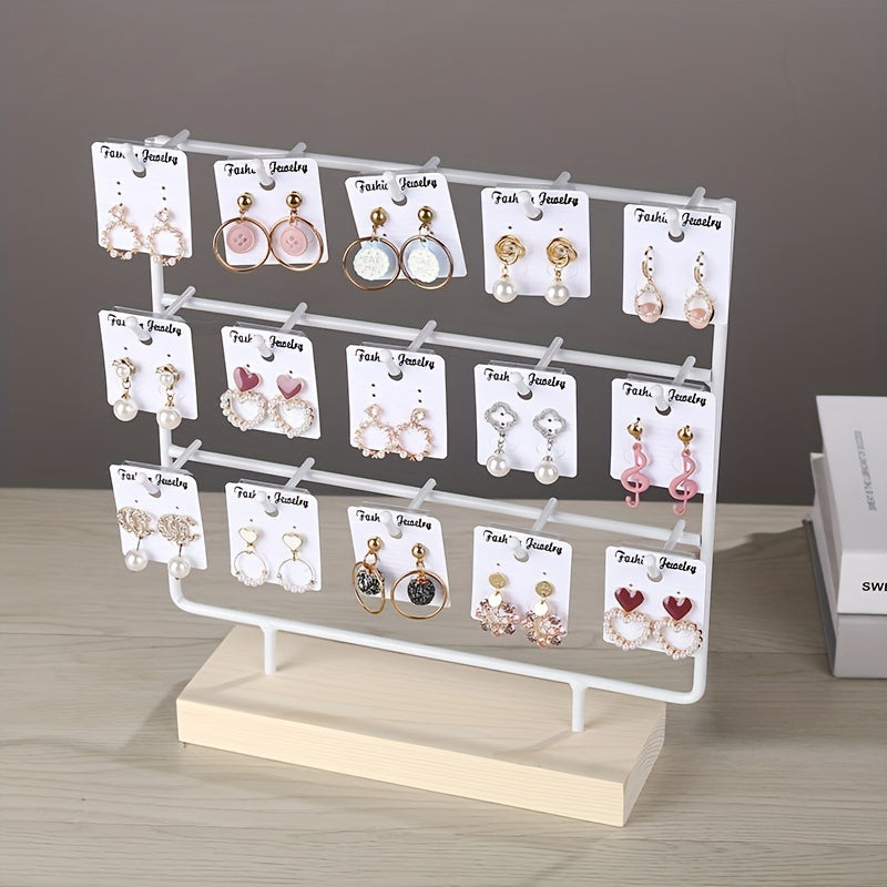 Iron Storage Rack for Key Chain Earrings Ornaments Home Display Organizer