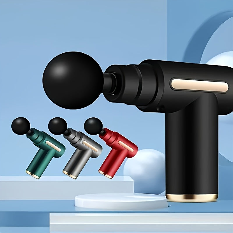 4 ta almashtiriladigan boshli mini massaj quroli va 6 ta rejim, turli ranglarda USB orqali zaryadlanadi - Otalar kuni va Sevgi kuni uchun ideal sovg'a.