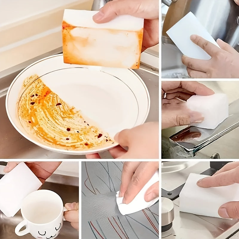 Paquete de 10/30 esponjas de limpieza con borrador, almohadillas de espuma de melamina 9.98x5.99x1.98cm