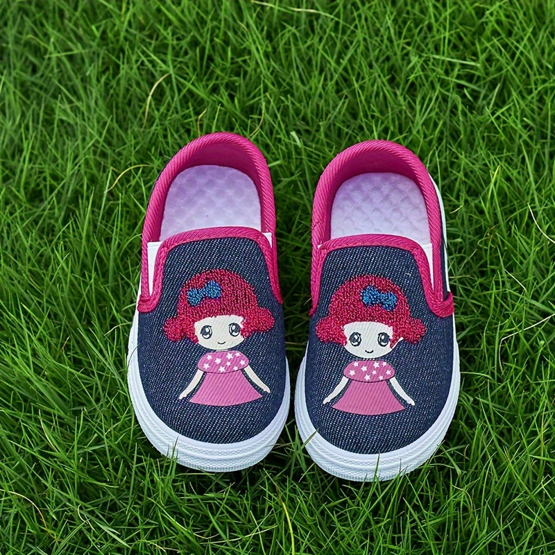 Girls' Cartoon Sneakers Breathable Lightweight Casual Shoes for Kids