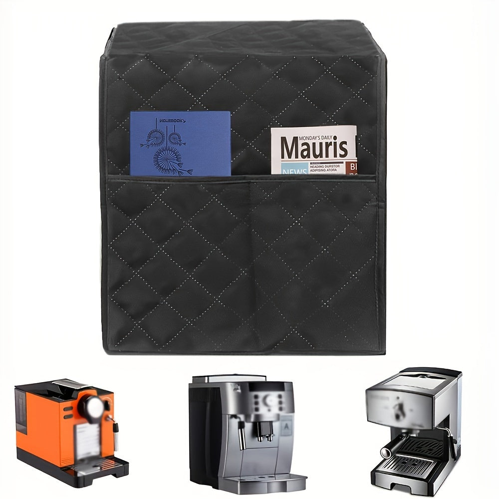 Kitchen Appliance Dust Cover Water-Resistant Washable Protector with Storage Pocket for Coffee Machines