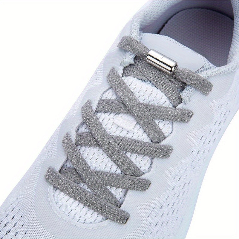 No-Tie Elastic Shoelaces for Kids and Adults, Flexible Easy to Use