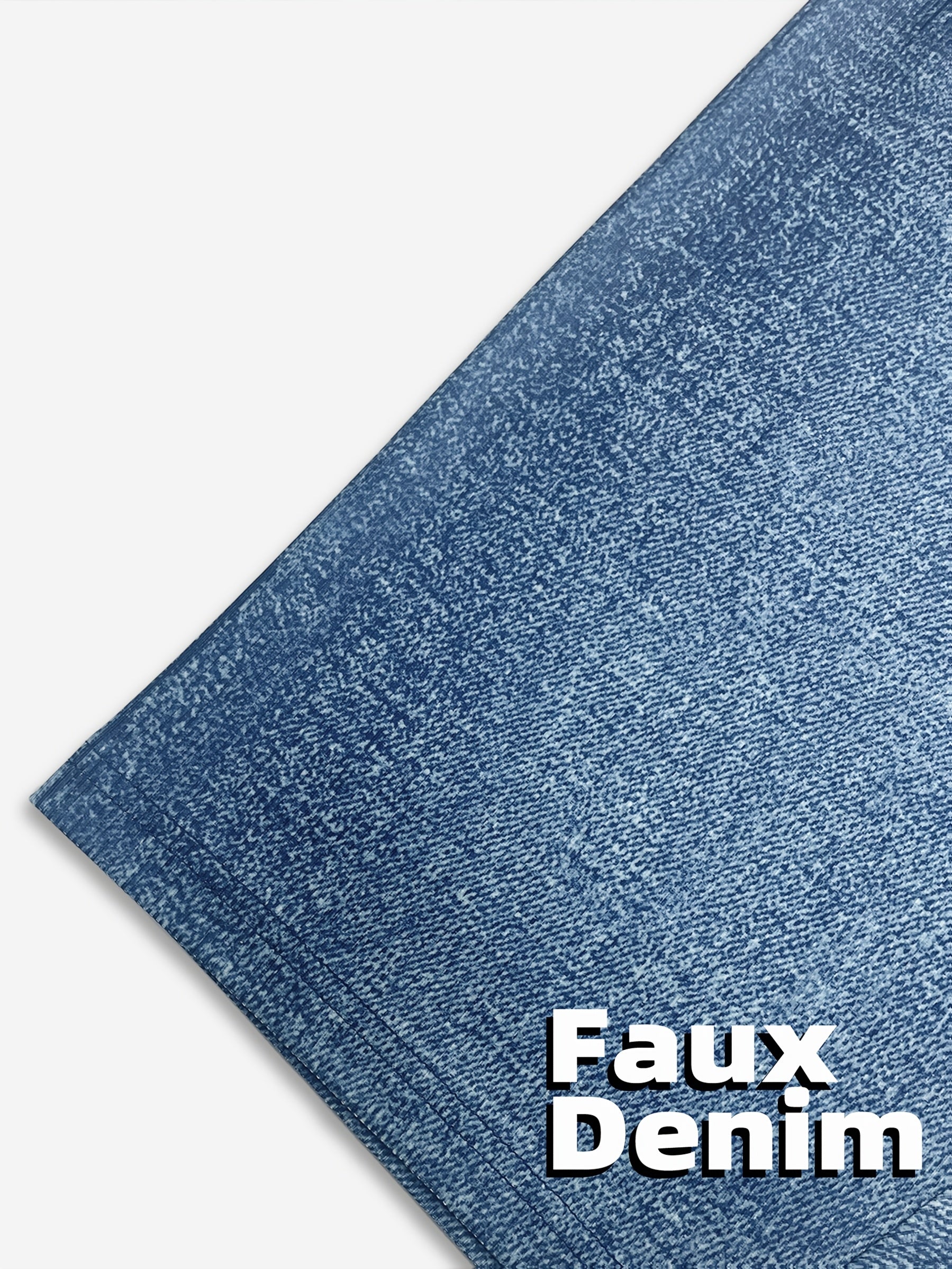 Women's Plus Size Stretchy Denim-Look High-Waisted Shorts Casual Summer Fashion