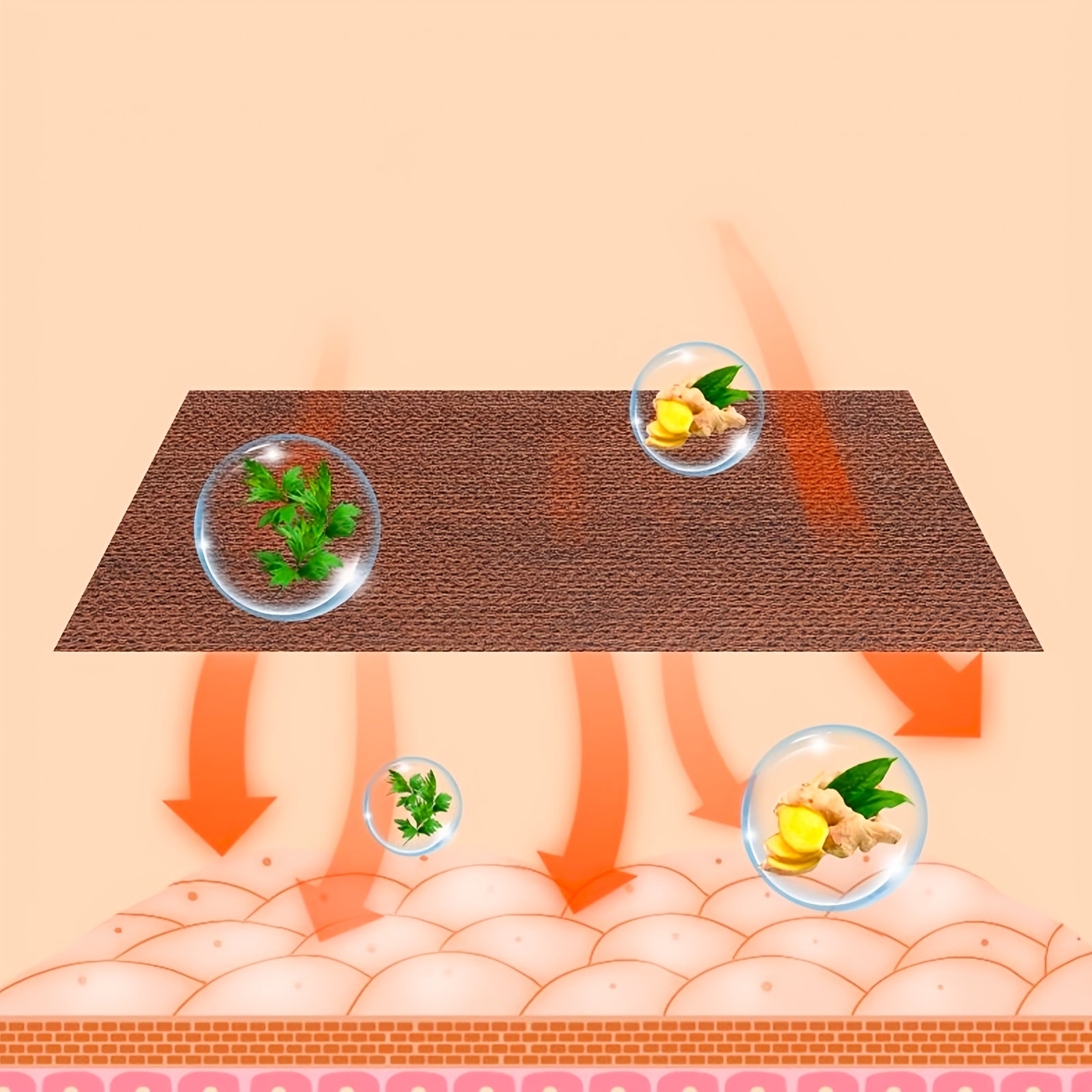 50 Ginger Hot Patches for Body Warmth Winter Heating Adhesive Pack of 50