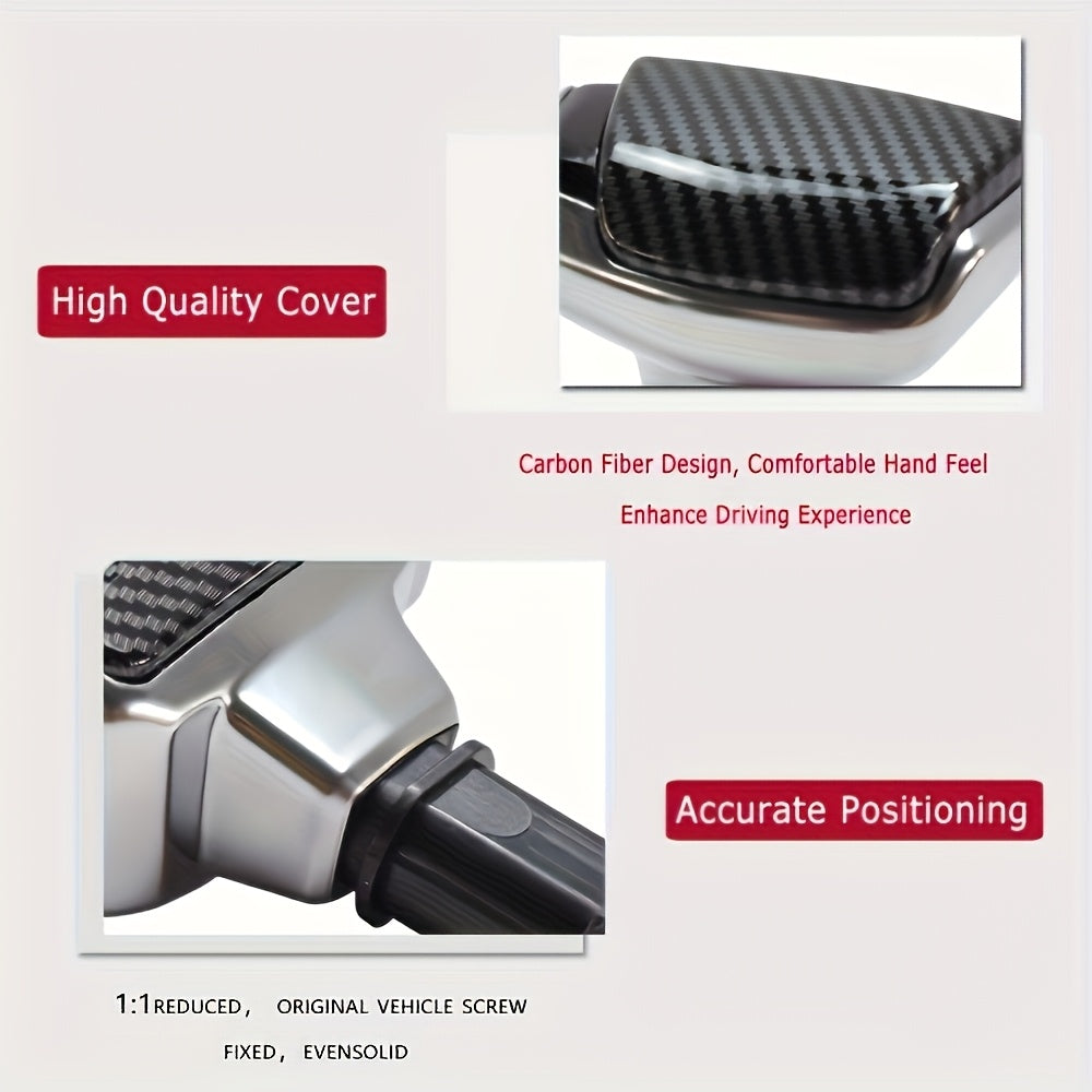 Leather Gear Shift Knob for Automatic Transmission, Universal Car Accessory