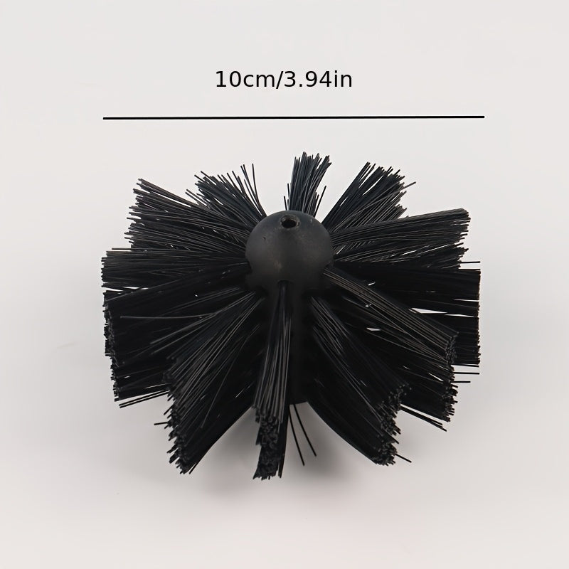 Extra Long Chimney Brush for Fireplace Dryer Vents Boiler Cleaning with Drill Attachment