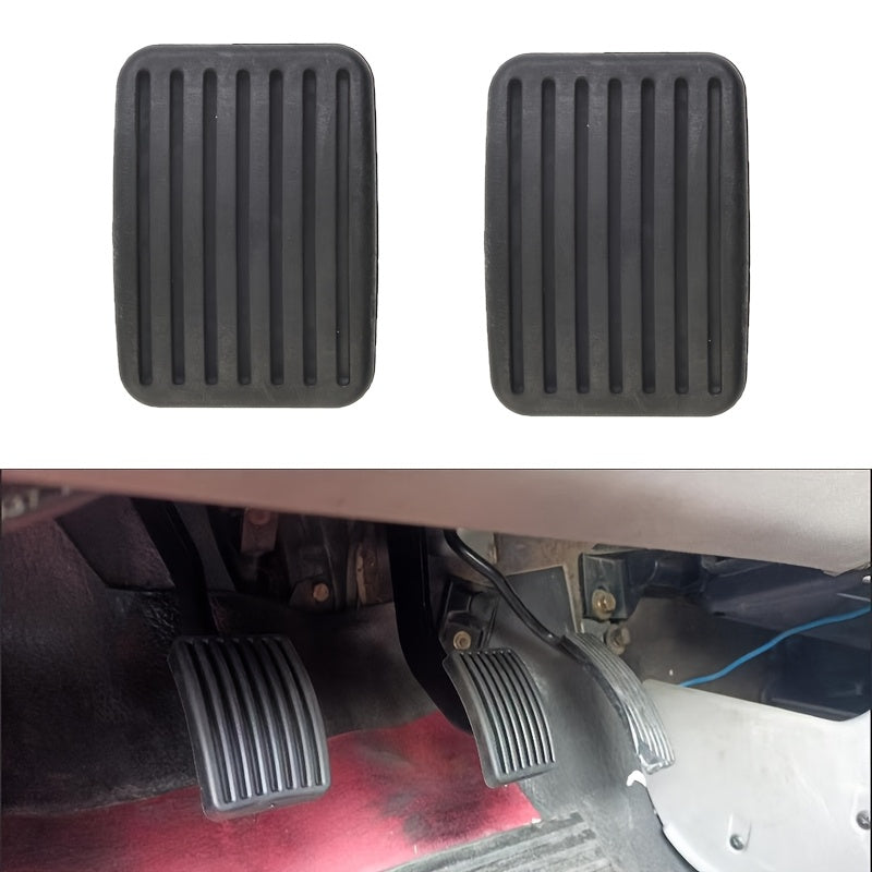 Car Clutch Brake Pedal Rubber Pads for Auto, Durable, Set of 2