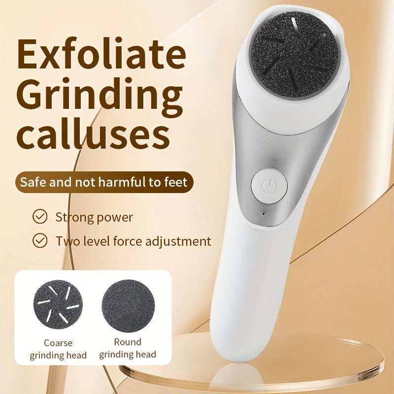 Electric Foot File with USB Charging Dual Heads Dead Skin Callus Remover