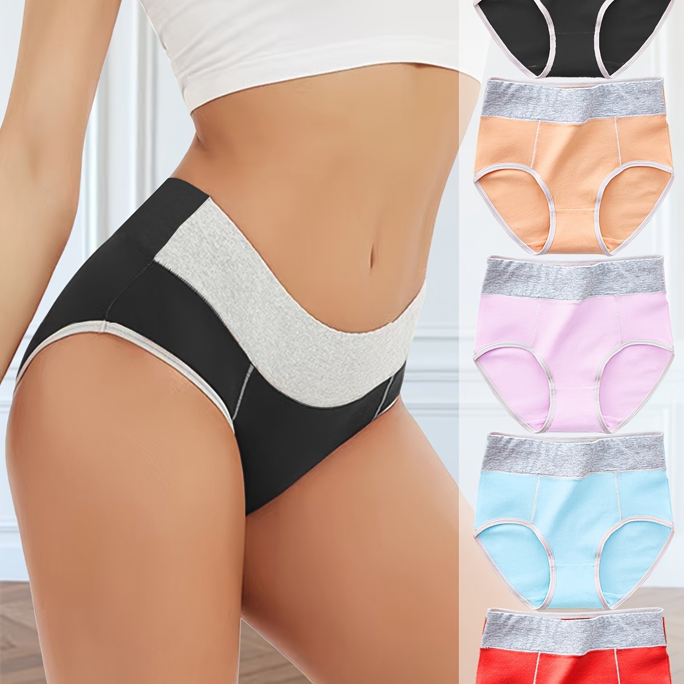 Besh ayolning pastel rangli blok dizaynidagi hipster ichki kiyimlari, cho'ziluvchan, havo o'tkazuvchi matodan tayyorlangan. Qo'l bilan yuvish mumkin va hipster kesimi bilan qulay mos keladi, shirin spandeks aralashmasi.