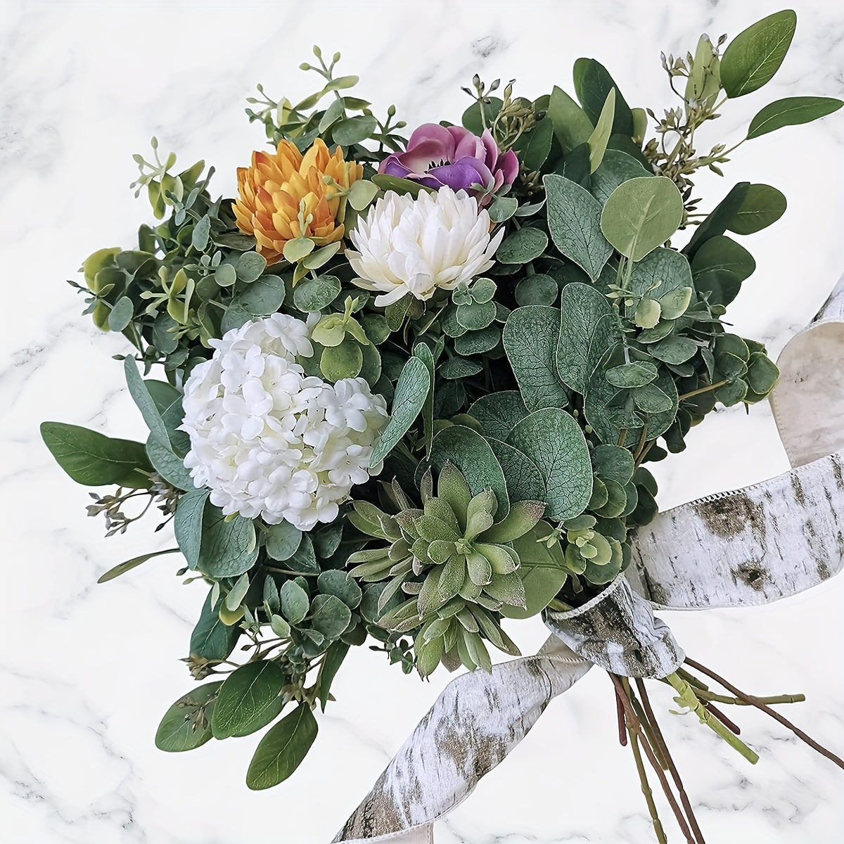 Artificial Eucalyptus Stems Bulk for Bouquets Wreaths Farmhouse Decor