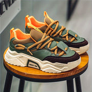 Unisex All-Season Casual Sports Sneakers with Rubber Sole and Lace Closure