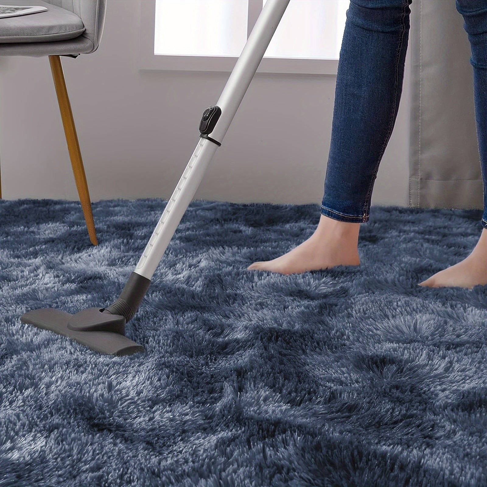 Luxurious Shag Area Rug for Living Room and Bedroom Non-Slip Plush Carpet