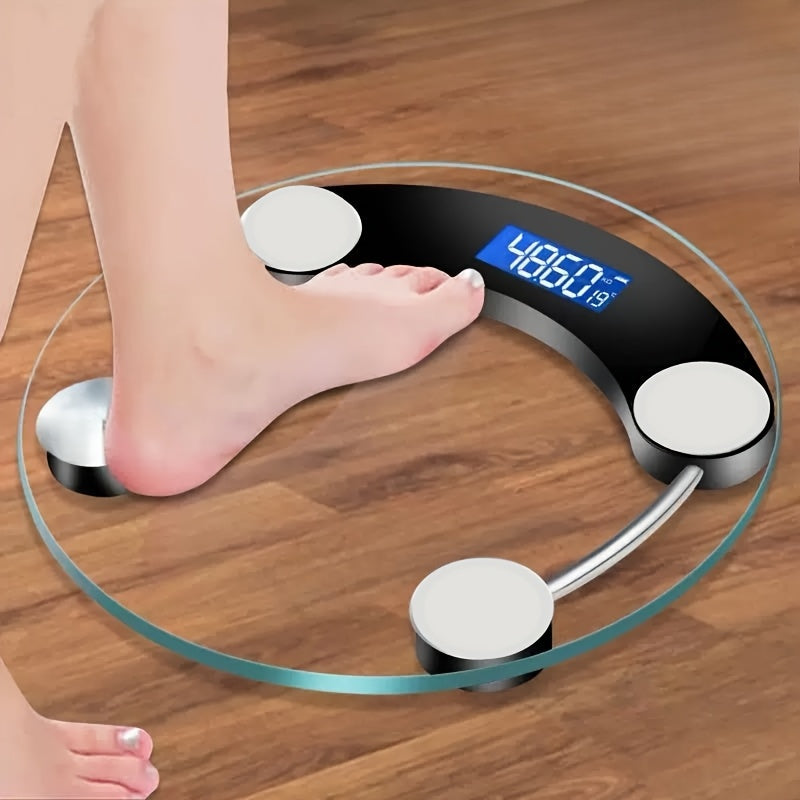 Digital bathroom scale 180kg capacity LCD display automatic reset low battery indicator