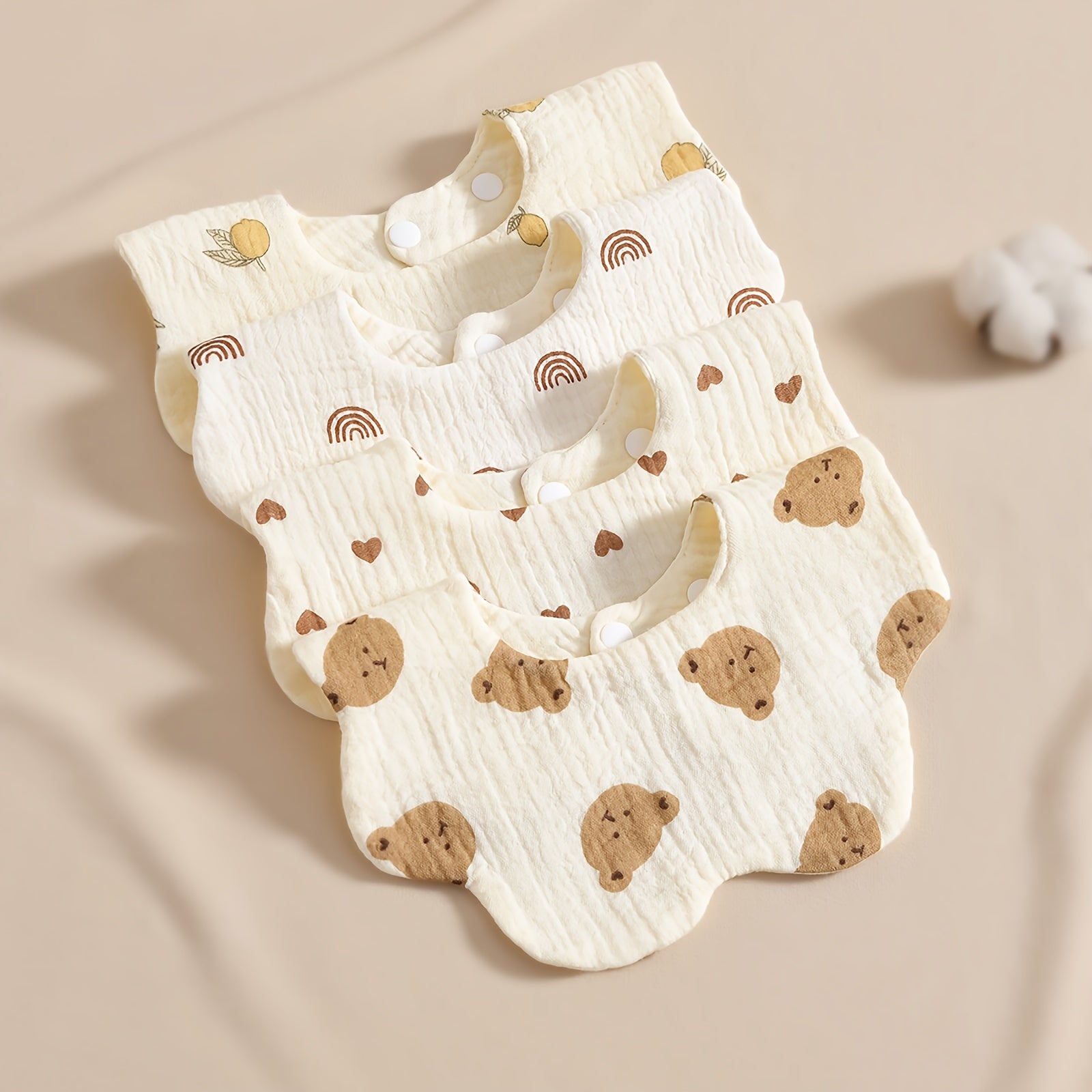 Водонепроницаемые нагрудники для кормления из хлопчатобумажной марли, идеальный подарок на Рождество, Хэллоуин, День благодарения, Новый год или День святого Валентина.