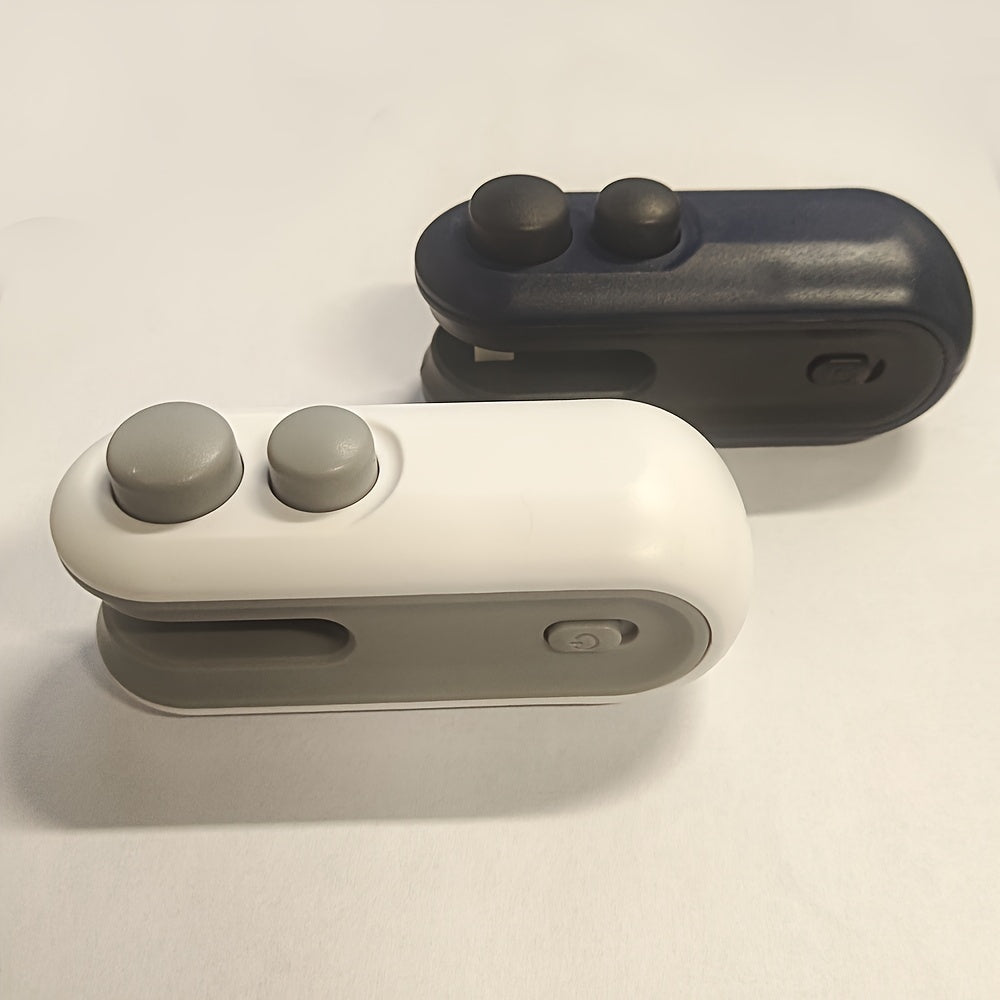 Sellador de bolsas para snacks mini con rallador incorporado y sellador de alimentos compacto recargable por USB