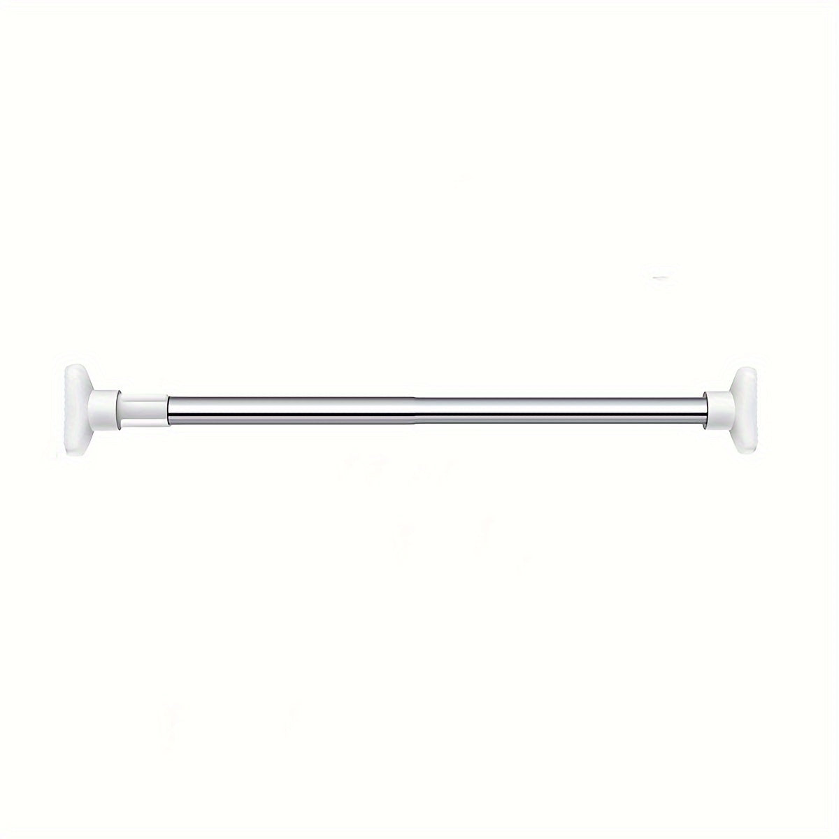 Stainless Steel Telescopic Clothes Rod No-Drill Wall Mount Retractable Drying Rack for Bathroom Closet