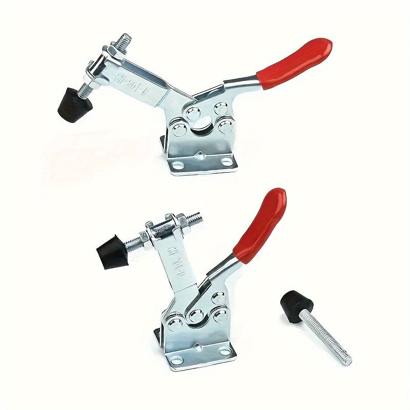 Heavy-Duty Red Toggle Clamps 100kg Quick Release Metal Hand Tools for Woodworking and Metalworking