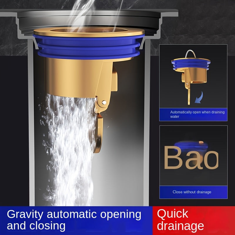 Floor Drain for Bathroom and Toilet Sewer Cleaning 1 Piece