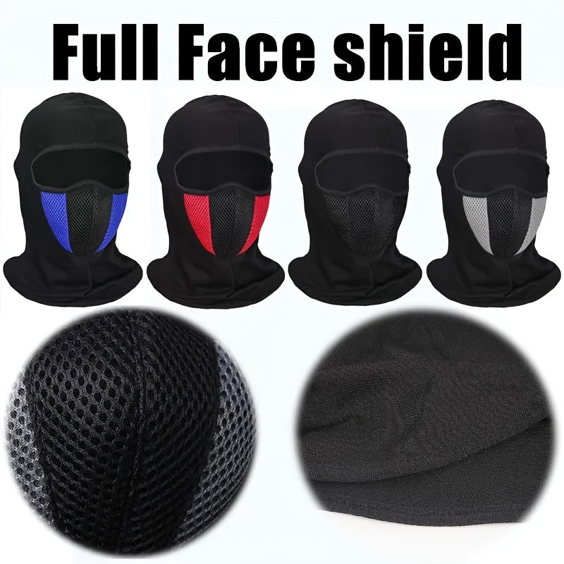 Men Women Full Face Mask Ski Mask Windproof UV Dust Outdoor Sports Black Red Blue Gray