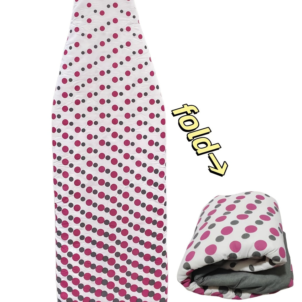Ironing Board Cover with Thick Padding Non-Slip Elastic Edges Foldable and Heat-Resistant