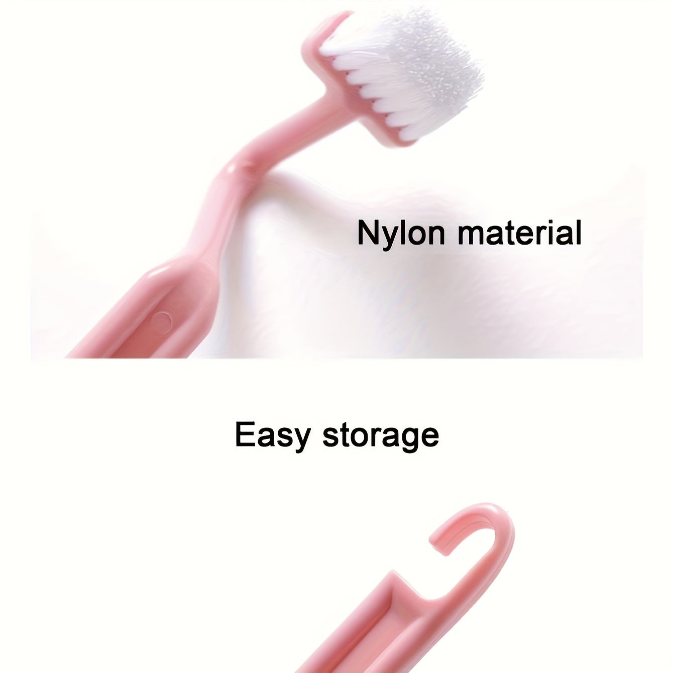 V-Shaped 3-Piece Toilet Brush Set Wall Mount No Dead Corner Cleaning Bathroom Tool